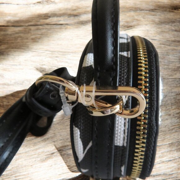 Kate Spade New York x Target Mini Crossbody Bag Flowers White on Black Bag, NWT - Picture 10 of 11